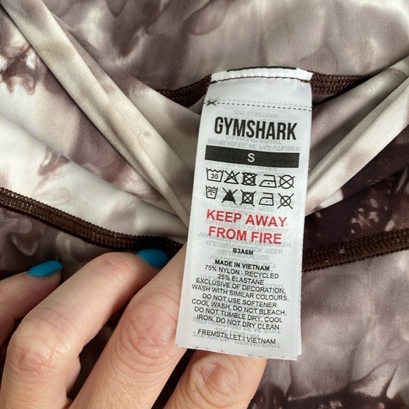 Gymshark Elevate Leggings in Cement Brown Spray Dye | Size Small - Picture 4 of 12